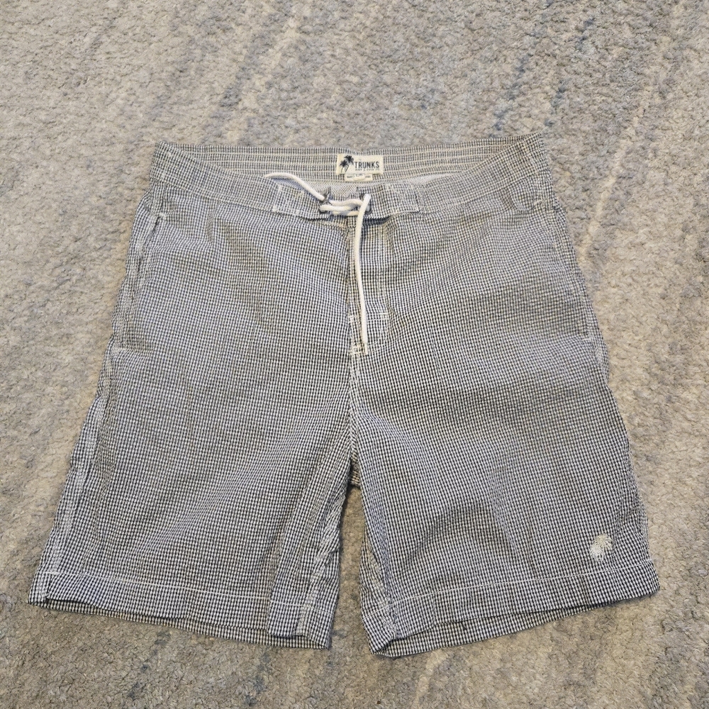 Trunks Surf & Swim Co Mens M Swim Shorts Gingham